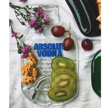 Upcycled Flat Bottle Absolute Serving Platter